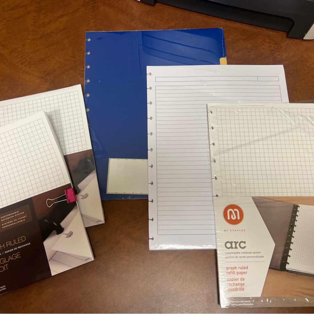 Staples Arc Notebook and Refill Paper Set